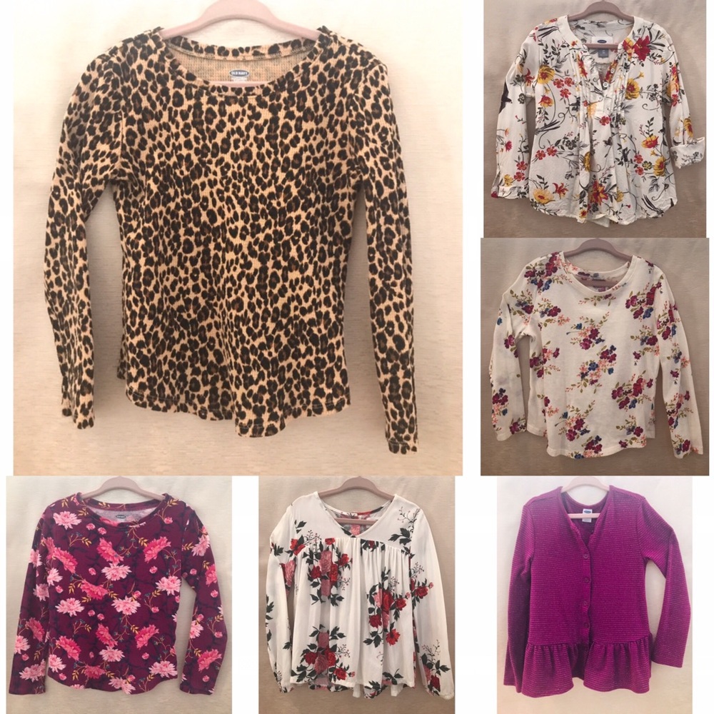 Bundle of 5T long sleeve tops